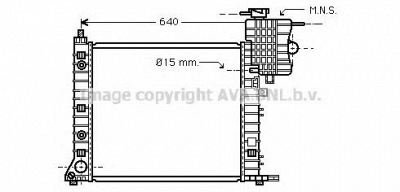 AVA QUALITY COOLING ms2265 -  Радиатор, охлаждение двигателя